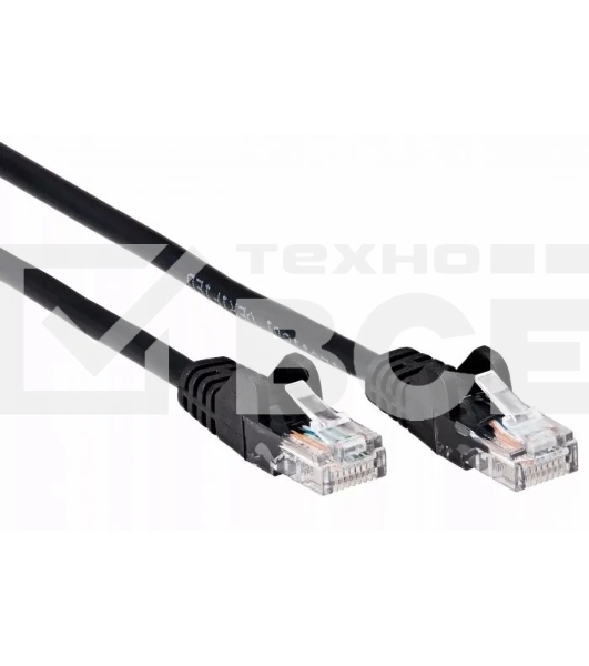 Патчкорд литой iOpen  UTP кат.5е 1м черный <ANP511_1M_BK>