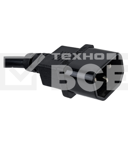 Блок силовых розеток Cabeus, Shuko х 8, вход IEC 320 C14, для шкафов, шнур 2 м, 50х490х50 мм (ВхШхГ), 10А, выключатель, черный