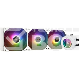 Система водяного охлаждения Thermalright Core Vision 360 ARGB Soc-AM5/AM4/1200/1700/1851 белый 4-pin 28.1dB Al LCD Ret (C-VISION-360-WH-ARGB)