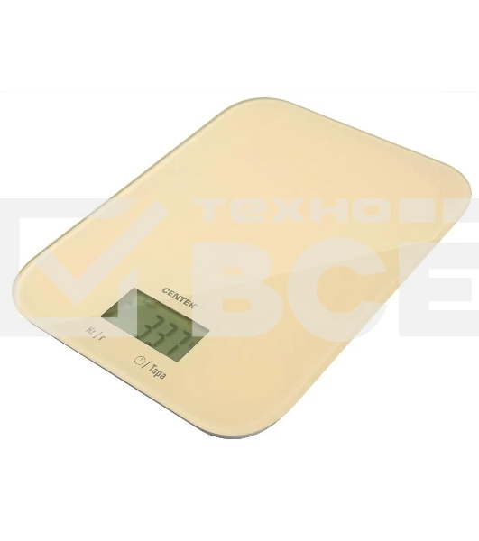 Весы кухонные Centek CT-2481 LCD бежевый