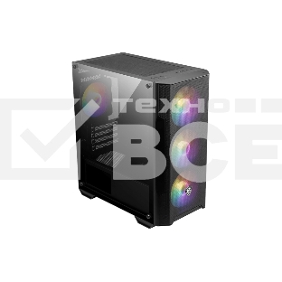 Компьютерный корпус MSI MAG FORGE M100A, MATX, BLACK, WINDOW, 2x3.5