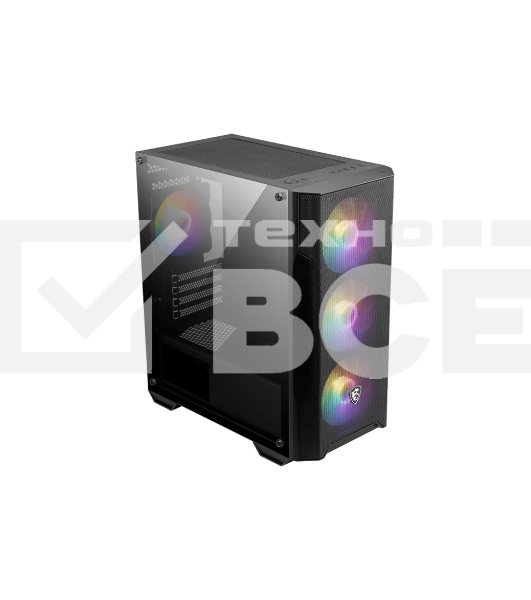 Компьютерный корпус MSI MAG FORGE M100A, Mini-Tower, Black 4x120mm