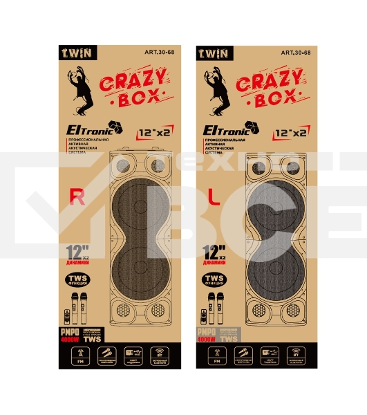 Колонка ELTRONIC (30-68) CRAZY BOX 4000 - 12