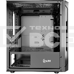 Компьютерный корпус Powercase Mistral Micro Z3B Mesh LED, Tempered Glass, 2x 140mm + 1х 120mm 5-color fan, черный, mATX (CMIMZB-L3), фото3