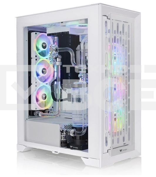 Компьютерный корпус Thermaltake CTE T500 TG ARGb белый без БП ATX 3x140мм 2xUSB 3.0 1xUSB3.1 audio bott PSU