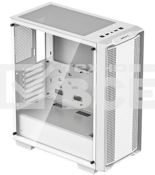 Компьютерный корпус без блока питания Deepcool CC560 WH Limited, Midi-Tower, TG, no fans, 1xUSB-A 3.0, 1xUSB 2.0, ATX, mATX, mITX белый