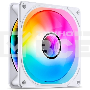 Вентилятор для корпуса JONSBO FR-606WR Reverse (120x120x25мм, 4-pin PWM, ARGb, 35.99CFM, 26.5dBA, 1500RPM, белый)