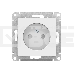 Механизм розетки 1-м СП AtlasDesign без заземл. защ. шторки 16А белый, SchE ATN000149, фото2