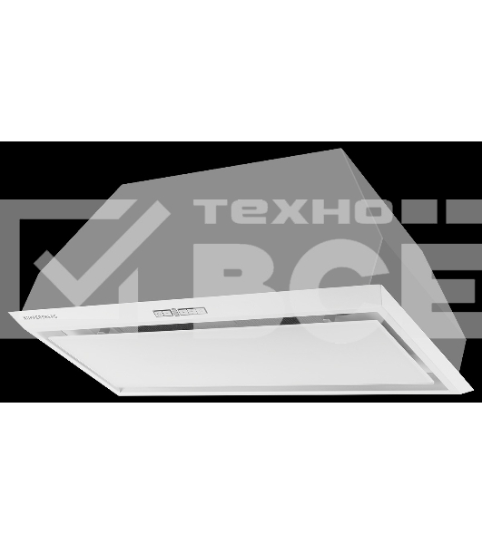 Вытяжка встраиваемая Kuppersberg Intro 70 белый, 70 см, 1000 куб. м/ч, 43 дБ