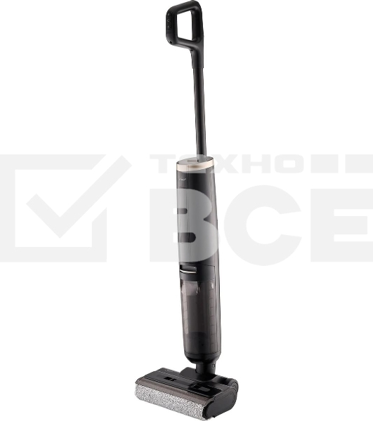 Пылесос вертикальный моющий Vitek VT-FW15PLUS черный, питание от аккумулятора, 120 Вт, уборка влажная/сбор жидкости/сухая, пылесборник 0.55 л