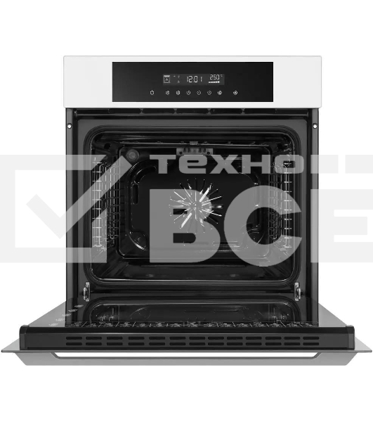 Шкаф духовой электрический Maunfeld AEOD60103W, 60л, дверца с 3 стеклами, белый