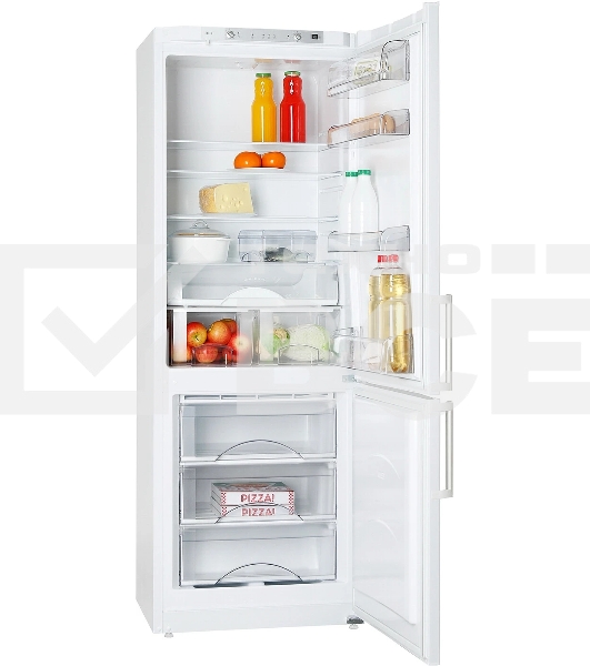 Холодильник Atlant 6224-101 белый двухкамерный 275/100л морозилка сбоку
