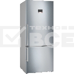 Холодильник Bosch KGN76CI30U серебристый двухкамерный 406/115л морозилка снизу, No Frost, фото 1