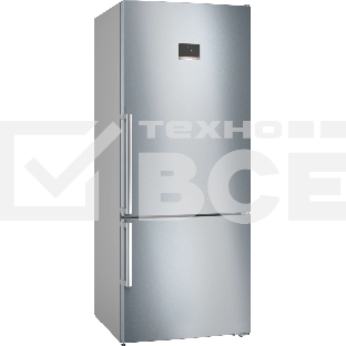 Холодильник Bosch KGN76CI30U серебристый двухкамерный 406/115л морозилка снизу, No Frost