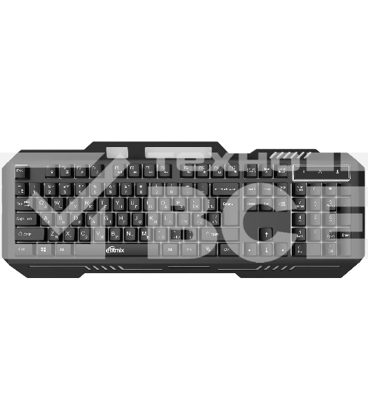 Клавиатура проводная Ritmix RKB-221BL черный