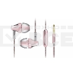 Проводные наушники Harper HV-705 розовый, внутриканальные, 3.5 мм, фото 1