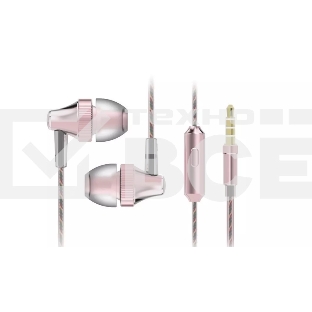 Проводные наушники Harper HV-705 розовый, внутриканальные, 3.5 мм