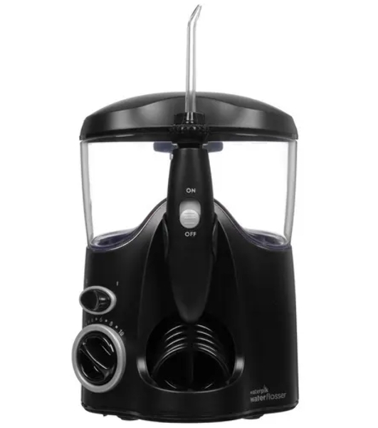 Ирригатор Waterpik WF-112EU черный, от сети, 600 мл, 10 режимов