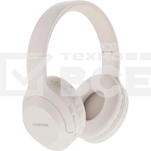 Гарнитура Canyon BTHS-3 бежевый, беспроводная + проводная, Bluetooth
