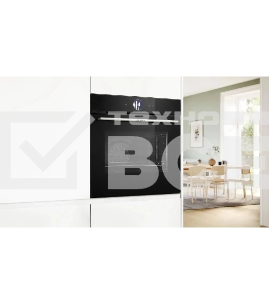 Встраиваемый духовой шкаф электрический Bosch HBG7764B1 черный