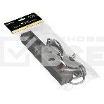 Удлинитель ExeGate EC-5-3B (EX279357RUS), черный, 3 м, 	евровилка с заземлением, 5 евророзеток с заземлением, 2200 Вт, фото2