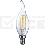 Лампа светодиодная ОНЛАЙТ 80899 OLL-F-FC35-10-230-4K-E14, фото 1
