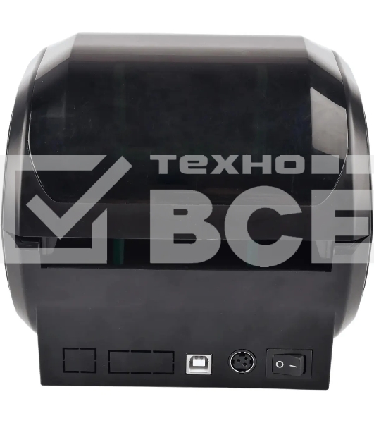 Принтер наклеек G&G GG-D410 стационарный, прямая термопечать, 203 dpi, 152 мм/сек, USB черный