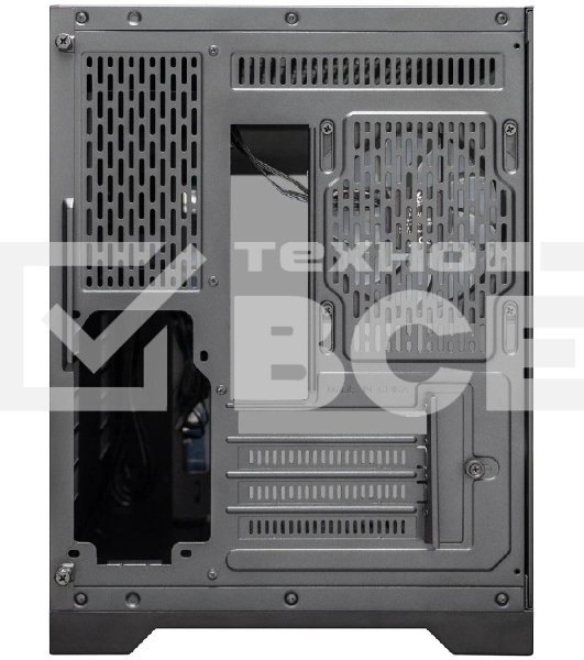 Компьютерный корпус 1STPLAYER UVIEW UV6 ARGB черный mATX 3x120мм ARGB fans UV6-BK-2FC7R-1FC7