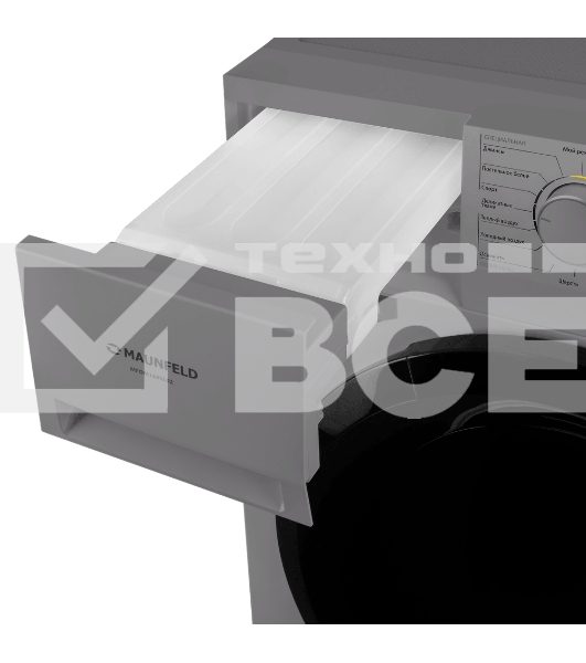 Сушильная машина Maunfeld MFDM168SL02 нержавеющая сталь, 8 кг, сушка - тепловой насос, программ - 16, 59.5 x 84.5 x 61 см