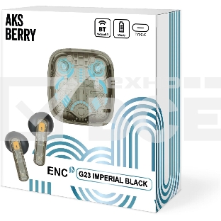 Наушники TWS Aksberry G23 черный, вкладыши, Bluetooth, сенсорное управление, до 4 ч