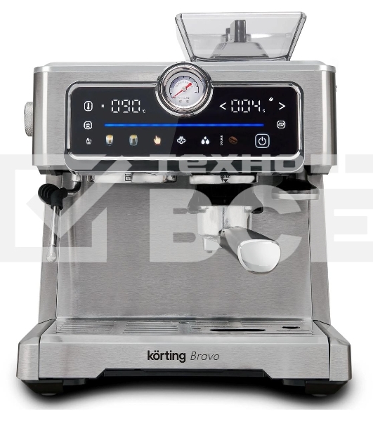 Кофемашина Korting KCM 1013 SA Bravo, нержавеющая сталь