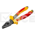 Плоскогубцы комбинированные Denzel диэлектрические трехкомпонентные рукоятки до 1000 В, 180 мм, фото 1