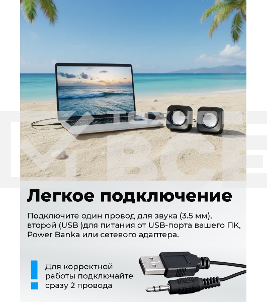 Портативная колонка Ritmix SP-3010 черный