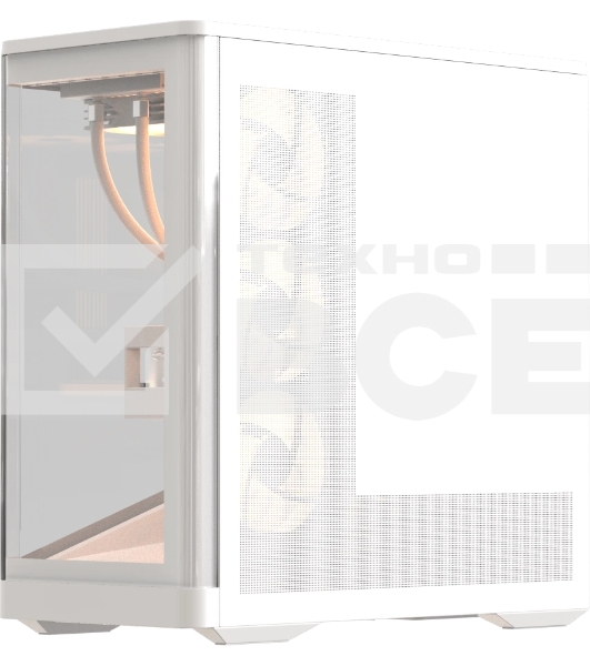 Компьютерный корпус Formula V Line Crystal U9 PA White, ATX, TYPE-C*1, USB3.0*2, Curved Glass, SIDE 3x PERFORMANCE ARGB, REAR 1x PERFORMANCE ARGB