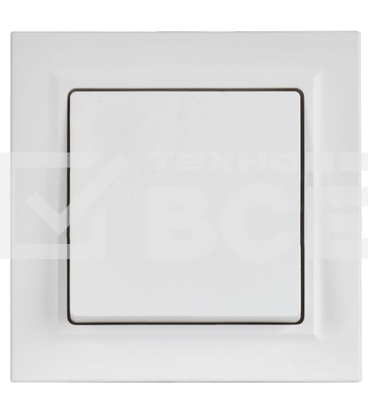 Выключатель 1-кл. СП BRITE ВСР10-1-0-БрАБ 10А в сборе арктич. бел. IEK BR-V10-0-10-K91-F