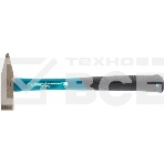 Молоток слесарный Gross 10273 300 г, квадратный боек, фиберглассовая обрезиненная рукоятка, фото 1