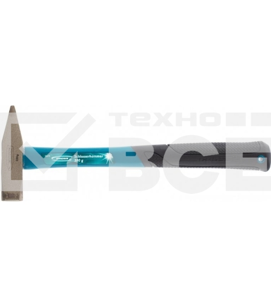 Молоток слесарный Gross 10273 300 г, квадратный боек, фиберглассовая обрезиненная рукоятка