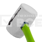 Киянка резиновая Сибртех 680 г, белая резина, фибергласовая рукоятка, фото2