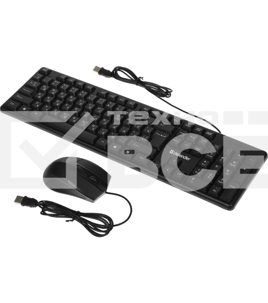 Комплект клавиатура+мышь Defender Dakota C-270 проводной, USB, 1000 DPI, чёрный