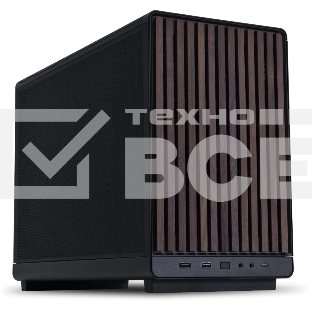 Корпус Lian Li A3-mATX Wood Black, Micro-Tower, чёрный