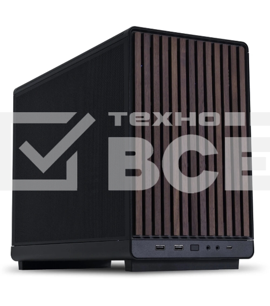 Корпус Lian Li A3-mATX Wood Black, Micro-Tower, чёрный