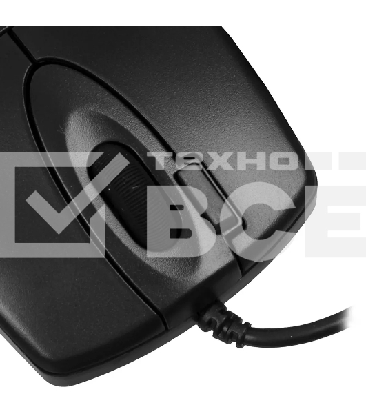 Мышь проводная A4Tech OP-620DS черный, 1000 dpi, USB, кнопки - 4