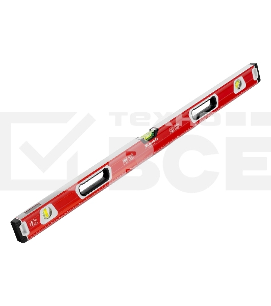 Уровень алюминиевый Matrix, магнит фрезеров 3 глазка 2 комп, рукоятки, 1000 мм