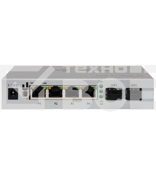 Коммутатор SNR SNR-S1904G-2S, 1Гбит/с, количество портов 4 шт, (L2)