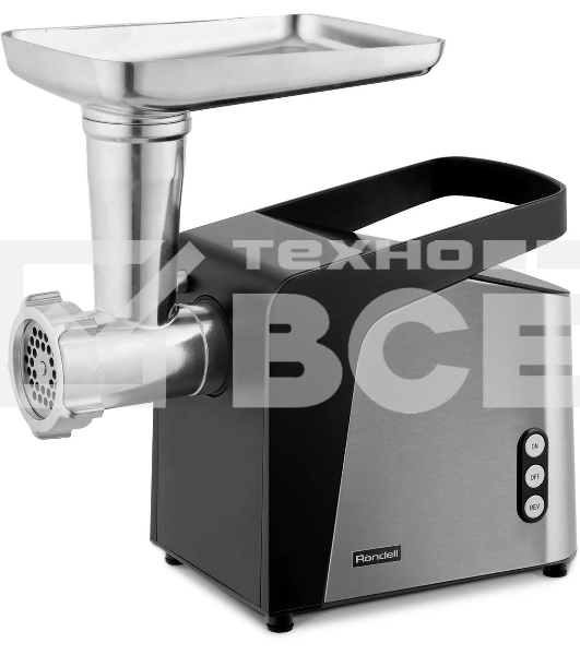 Мясорубка Rondell RDE-1455, 2000Вт, стальной