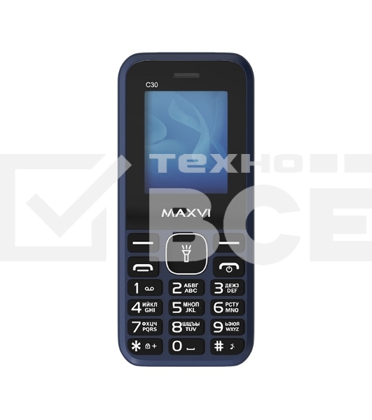 Мобильный телефон Maxvi C30 синий