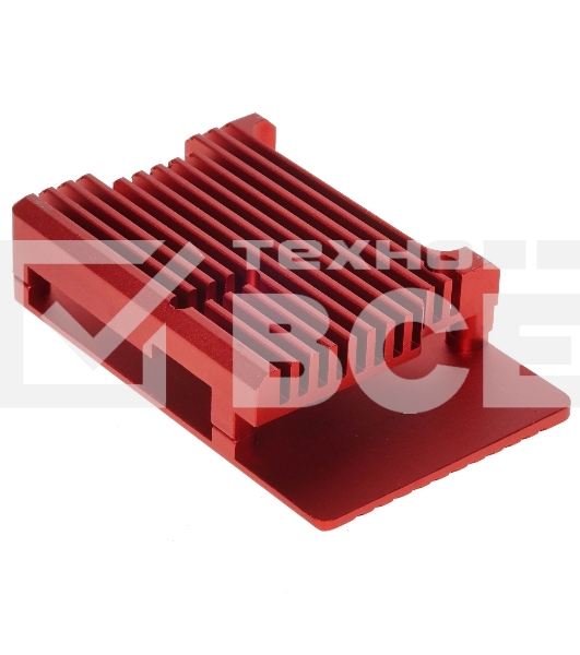 Корпус Qumo Aluminum case without fan, Raspberry Pi 4, red(RS004)