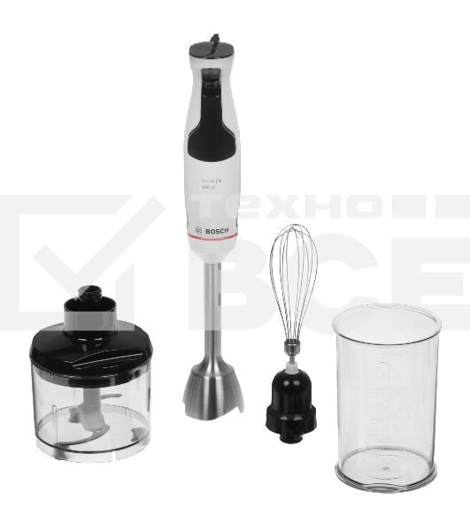 Блендер погружной Bosch MSM4W421 800Вт белый