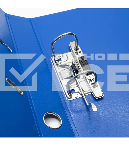 Папка-регистратор Silwerhof 2022105 A4 50мм, двусторонний ПВХ, синий, металлическая окантовка, сборная (упаковка: 2шт)