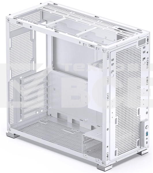 Компьютерный корпус без блока питания Case JONSBO D41 STD, Midi-Tower, TG, no fan, 1xUSB-A 3.2 + 1xUSB-C 3.2, ATX, mATX белый